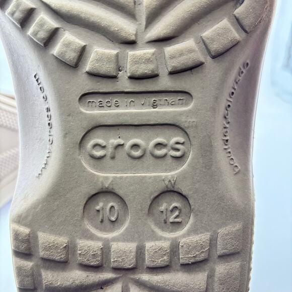 CROCS Classic Brown Clogs Size M10 W12 - Picture 9 of 12